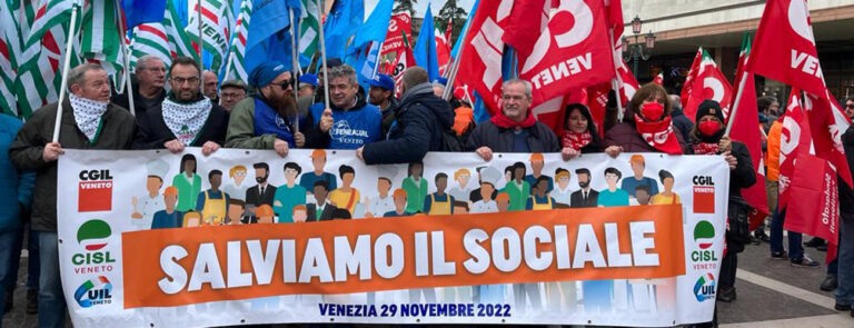 Scopri di più sull'articolo Una partecipata manifestazione unitaria in Veneto per rafforzare il welfare – di Paolo Righetti