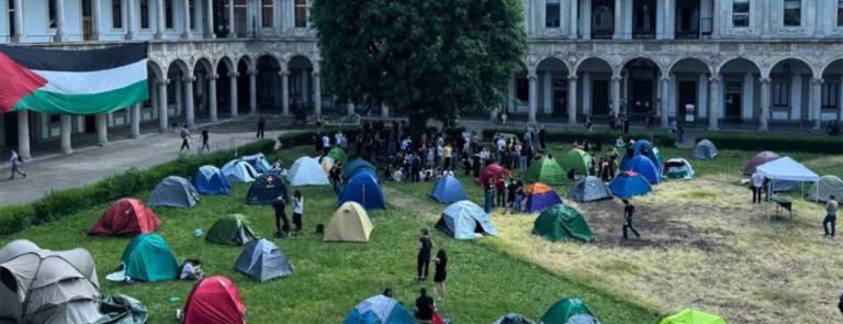 Scopri di più sull'articolo Dalle aule alle tende: gli studenti dalla parte della Palestina – di Udu – Unione degli Universitari