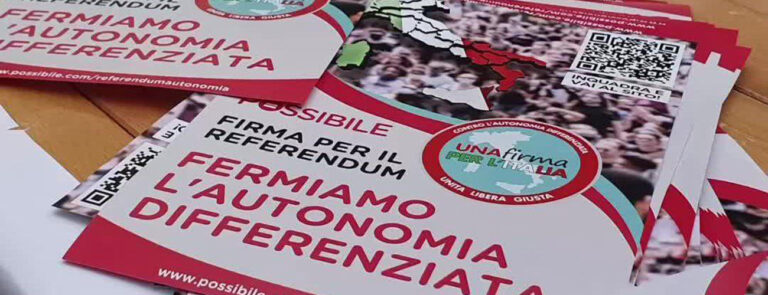 Scopri di più sull'articolo Il successo della raccolta di firme contro l’autonomia differenziata – di Christian Ferrari